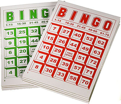 Cards & Markers For Up To 16 Players Classic Bingo Game 