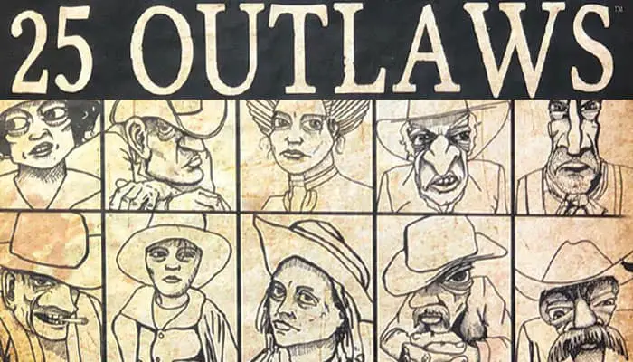 25 Outlaws Old West Poker With Outlaw Rules Poker Cards NEW & SEALED 
