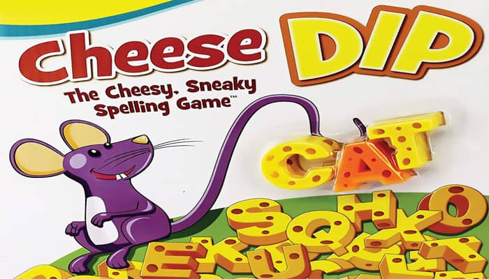 A great way to practice spelling! Cheese Dip Spelling Game 