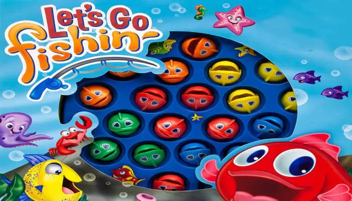 Let's Go Fishin' Classic Fishing Game Pressman Toy :Pressman Toy