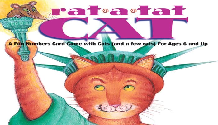 1996 Rat a Tat Cat Family Numbers Card Game Gamewright Complete S10 for sale online 