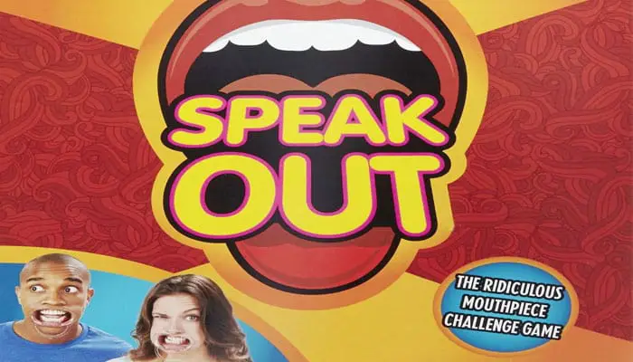 Speak Out Game Board Party Game Speak Up Mouth Piece Challenge Game 