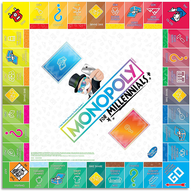 New Monopoly for Millennials Millenials Edition Board Game