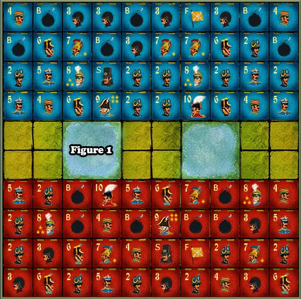 Board of Stratego game