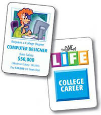 The Game of Life: College edition, instructions and materials