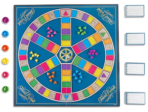 Trivial Pursuit Color Game Tokens And Holders Set 