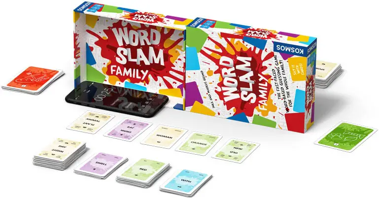 Fast Paced Word Guessing Game For the Whole Family Word Slam Family Fun Game 